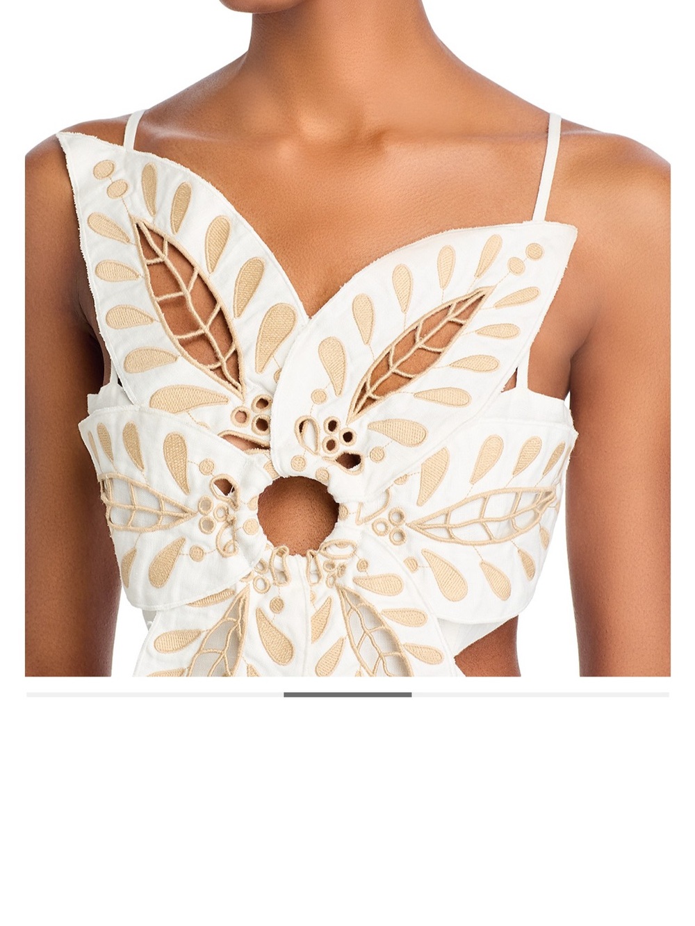 Farm Rio Off White Flower Richelie Dress - Bloomingdale’s Exclusice - Size XS - Picture 3 of 8